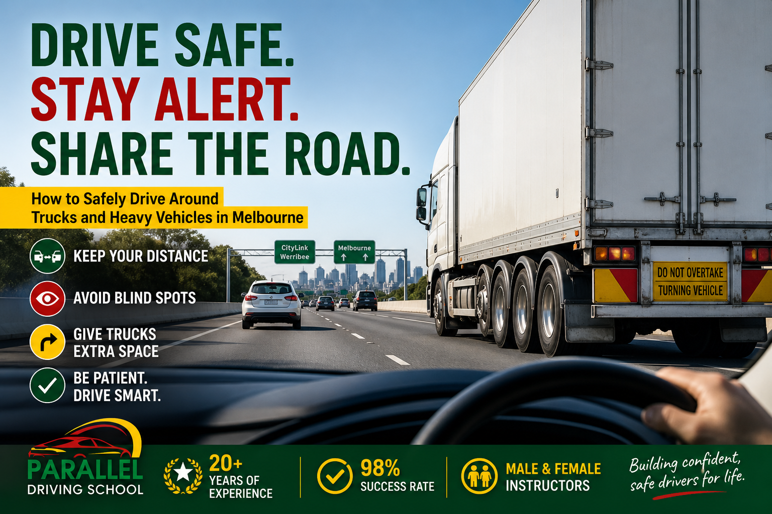 How to Drive Safely Around Trucks and Heavy Vehicles on Melbourne Roads ...